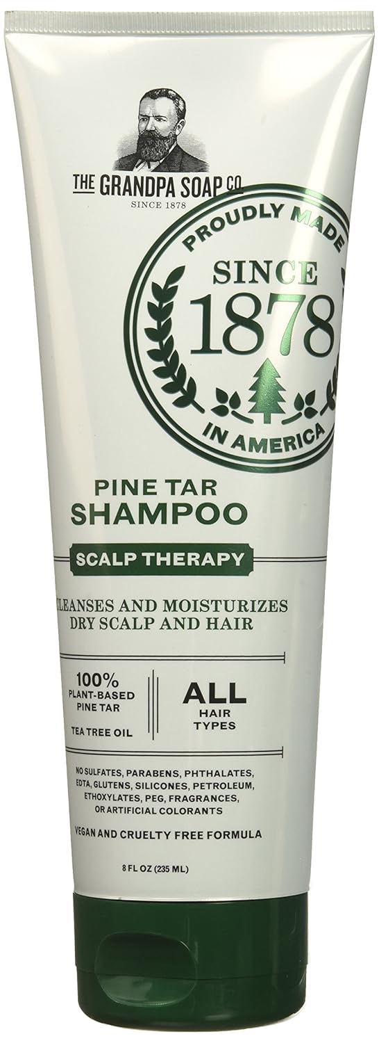 Wonder Pine Tar Shampoo - Natural Hair Care for Scalp Health | 8 Ounce - Pack of 2