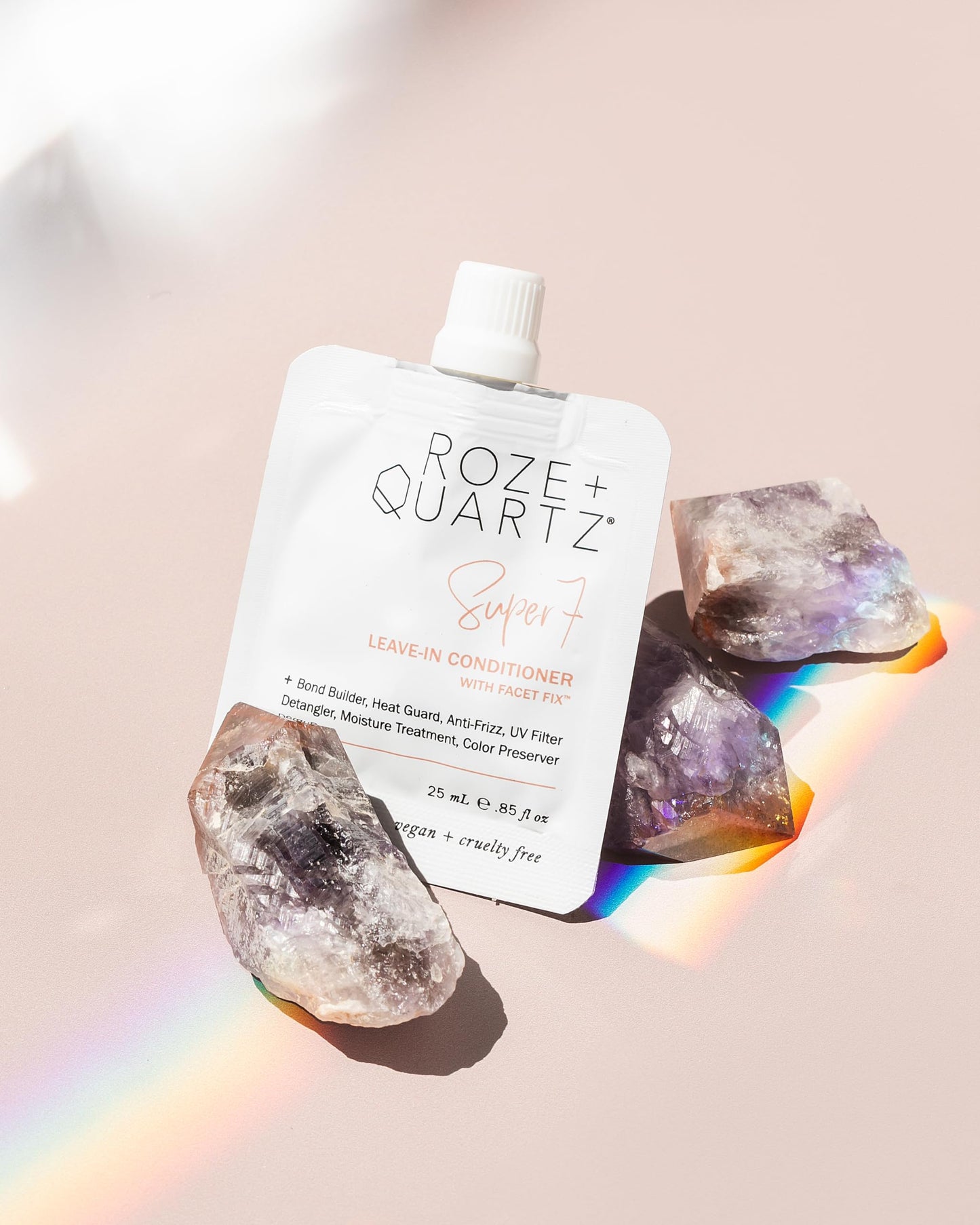 Roze + Quartz® Super 7 Leave-In Conditioner • Seven Benefits for All Hair Types (3.3oz)