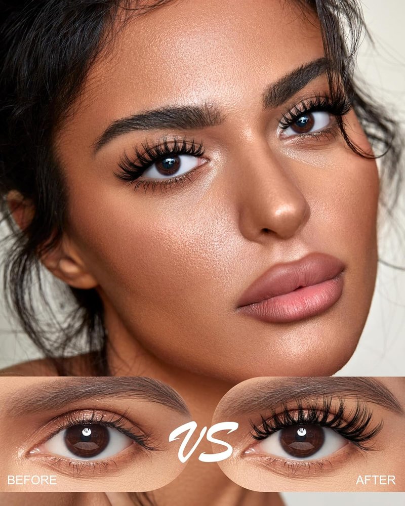 Flora Lash Clusters Kit - Wispy 8-18mm Hybrid Volume Eyelashes | DIY False Lash Extensions with Bond & Seal