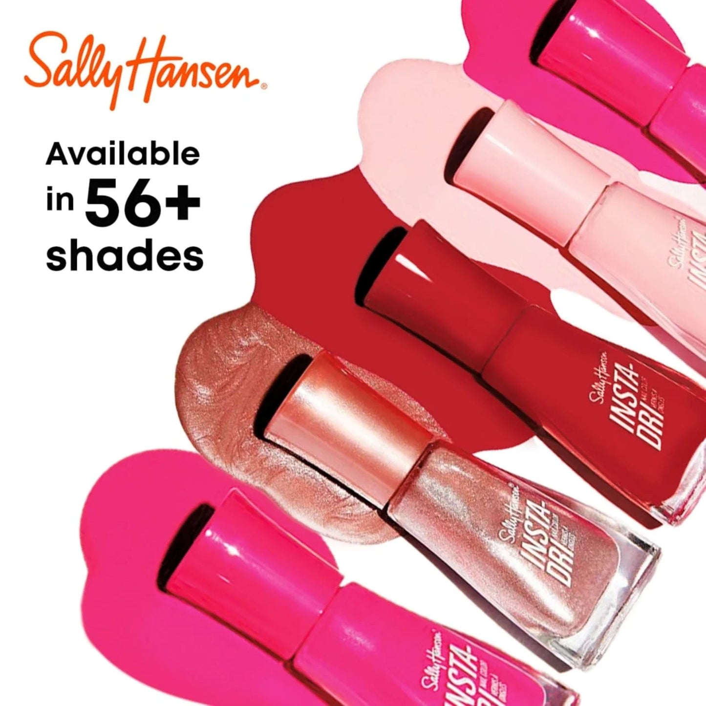 Sally Hansen Insta-Dri Hershey's Cookies 'n' Creme Eggs Nail Polish | Quick Dry, Long Lasting, Streak-Free Shine | Semi-Opaque, Glossy | 780 Springtime Blooms | Purple Pink Nail Color