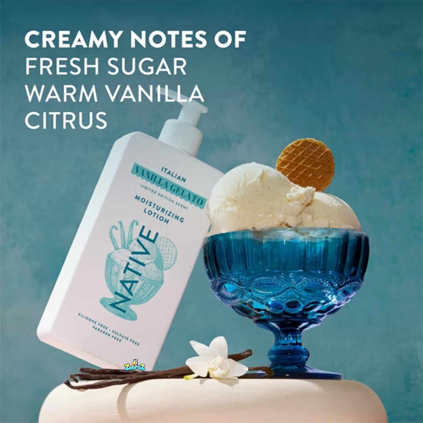 Native Limited Edition Global Flavors Hand & Body Lotion - Italian Vanilla Gelato - 16.5 fl oz - Pack Of 02