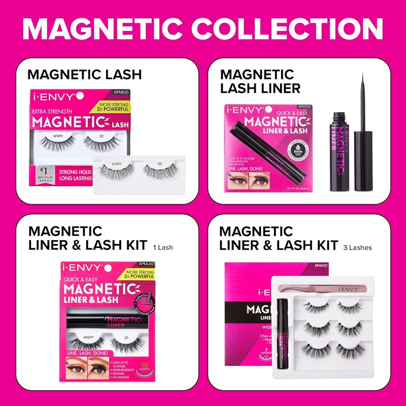 KISS i Envy Magnetic Eyeliner - Wind Resistant Formula for All-Day Wear | Lasts Up to 16 Hours