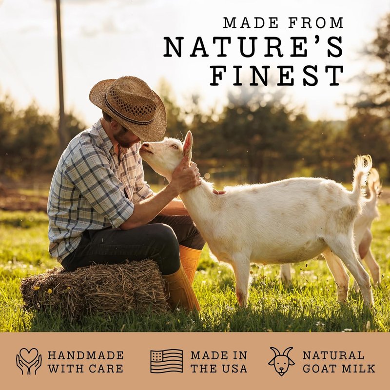 Handmade Goat Milk Soap - Organic Shea Butter & Oatmeal | All-Natural 3-Pack Soap Bars
