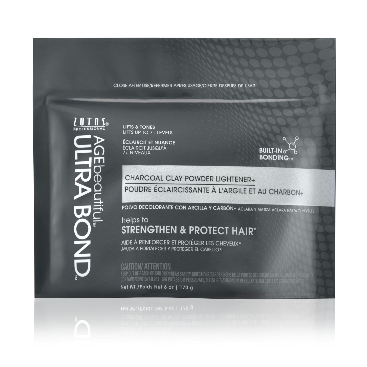 AGE beautiful Charcoal Clay Powder Hair Lightener with Ultra Bond Building, Lifts Up to 7+ Levels, Lightens & Tones in One Step, Professional Salon Lightener for Lightening & Highlights, 6 oz