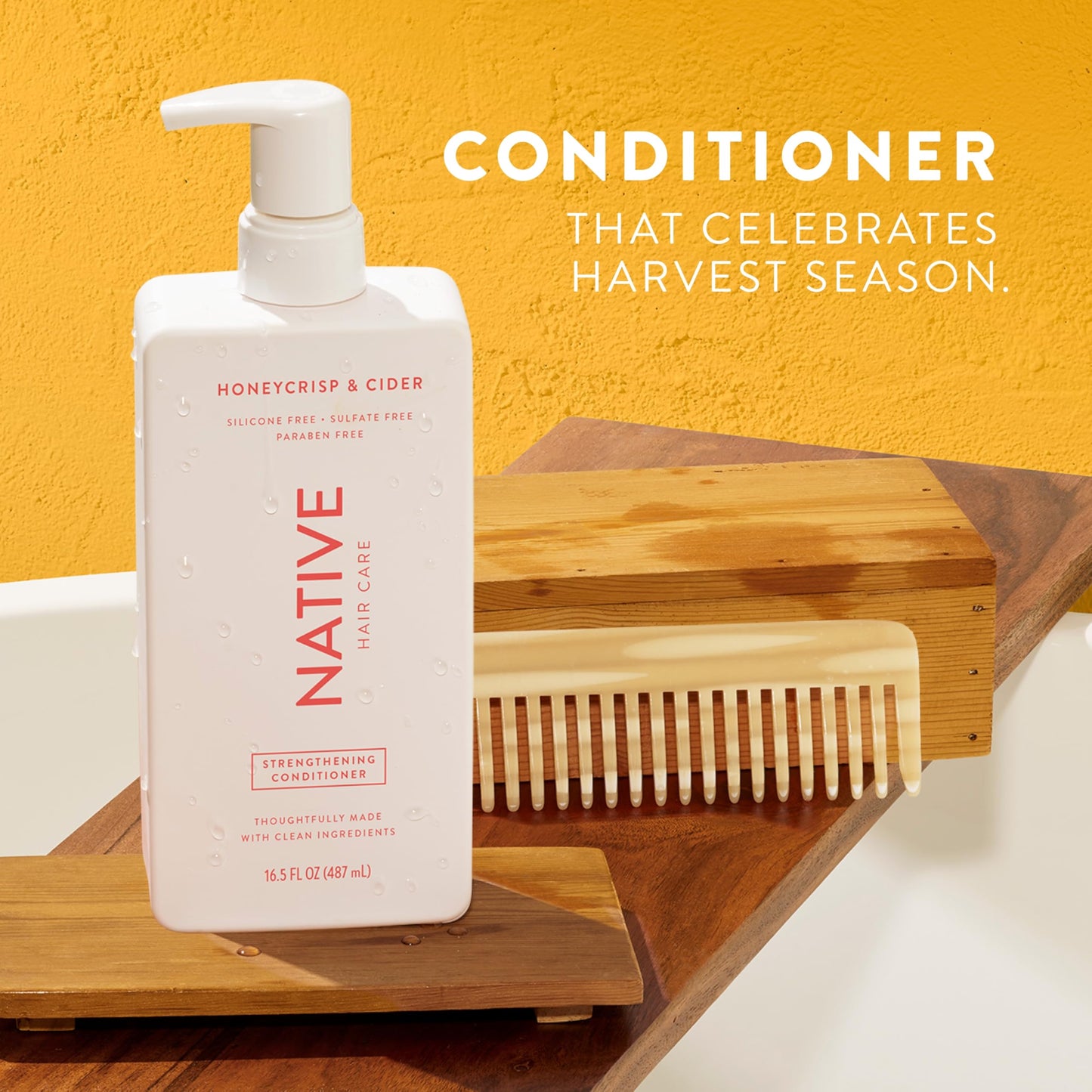 Native Hair & Body Care Set – Honey Crisp & Cider – Sulfate Free Shampoo, Strengthening Conditioner & Skin‑Loving Body Wash – Naturally Derived Ingredients – 3‑Piece Bundle