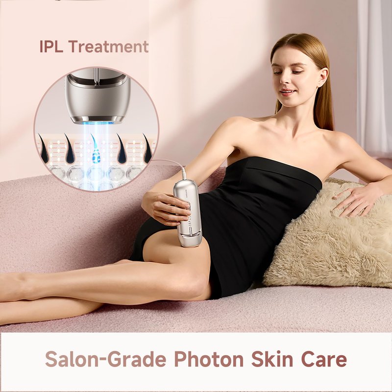 Dreame Nova IPL Hair Removal with Dual-Lamp 27J Output, Sapphire ICE Cooling, 3.9cm² Window, 0.2s Flash, Adaptizone AI Detection, Photon Skincare, Up to 96% Reduction Full-Body for Women and Men