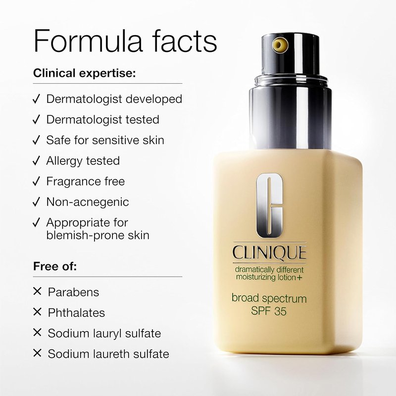 Clinique Dramatically Different Moisturizing Lotion+ | Hydrating Lotion for Dry to Combination Skin | SPF 35