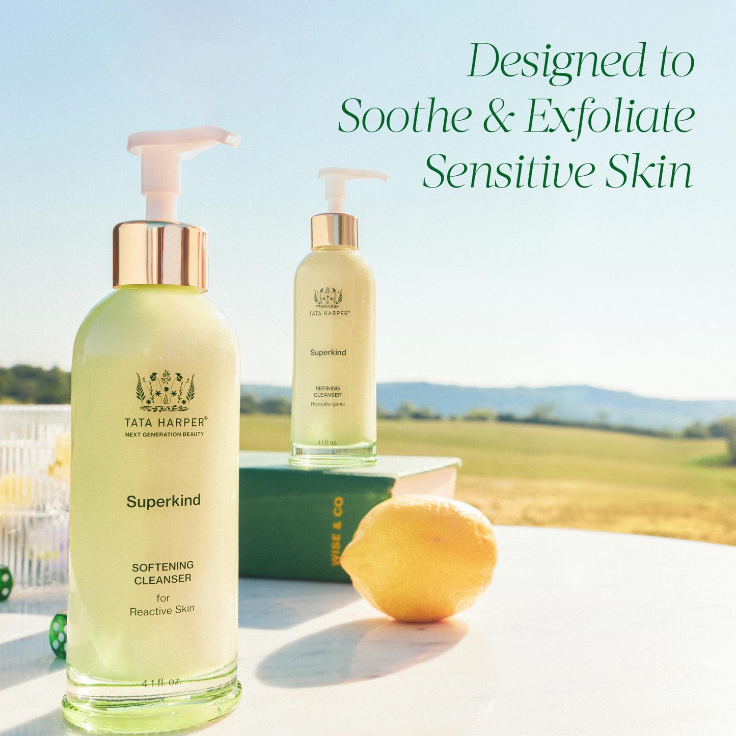 Tata Harper Superkind Refining Cleanser, Gentle Exfoliating Cleanser for Sensitive Skin, Hypoallergenic Skincare, Fragrance Free, Natural Skincare, Dermatologist Tested, Vegan, 125ml