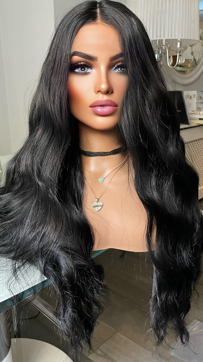 WXHWCX Blonde Long Wavy Hair Synthetic Lace Front Wig Natural Hairline Heat Resistant Fiber Hair Free Part Glueless Lace Wig for Women Cosplay Daily Wig