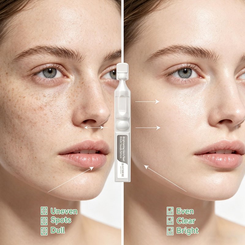 Brightening & Hydrating Face Serum Ampoules – Niacinamide, Tranexamic Acid, Vitamin C, Centella Asiatica & Alpha-Arbutin – Hydrates & Smooths for Dark Spot,Uneven Tone & Sensitive Skin – 1.5ml x 30