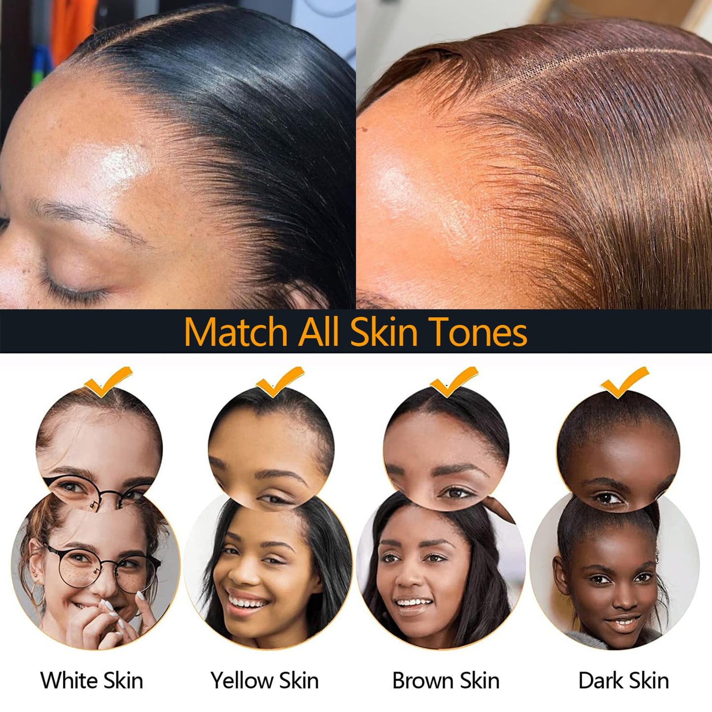 BEEOS 5x5 Skinlike Real HD Lace for Wig Making 1 Pieces, 0.1mm Ultra-thin Swiss Lace Net Base for Making Closure, Wigs Accessories for Repairing Wig Cap