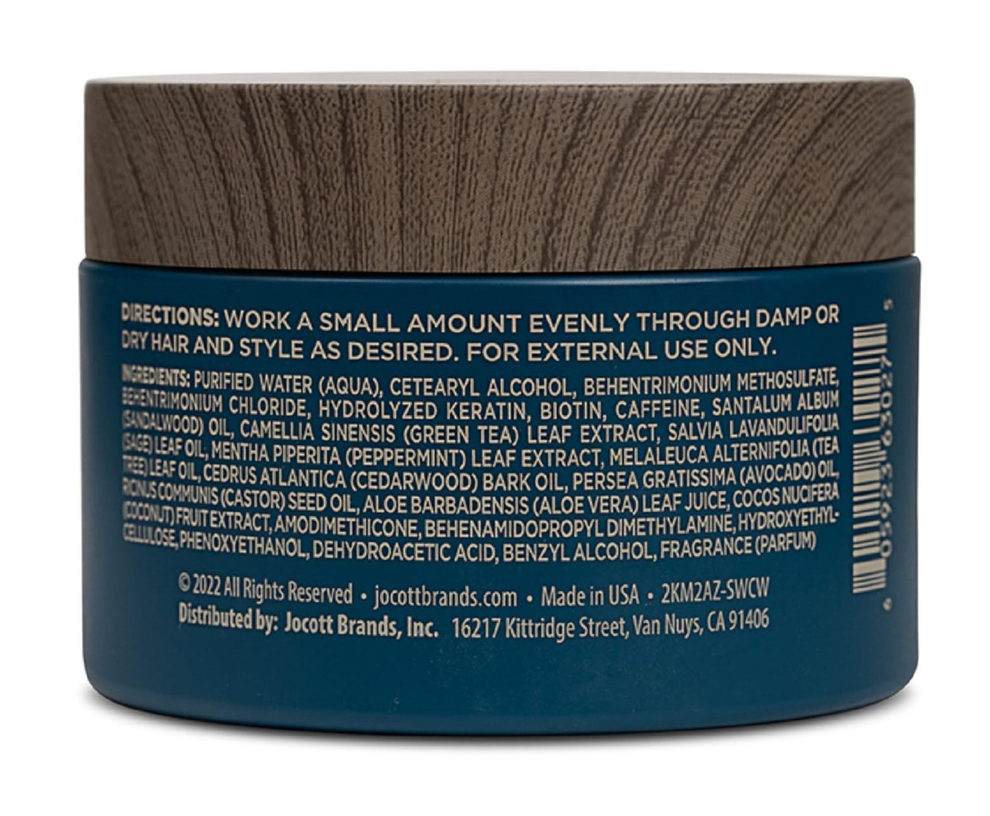 Blackstone Men's Grooming Hair Thickening Pomade - Pliable Hold with Matte Finish | Sea + Surf Scent (4 Oz, 2 Pack)
