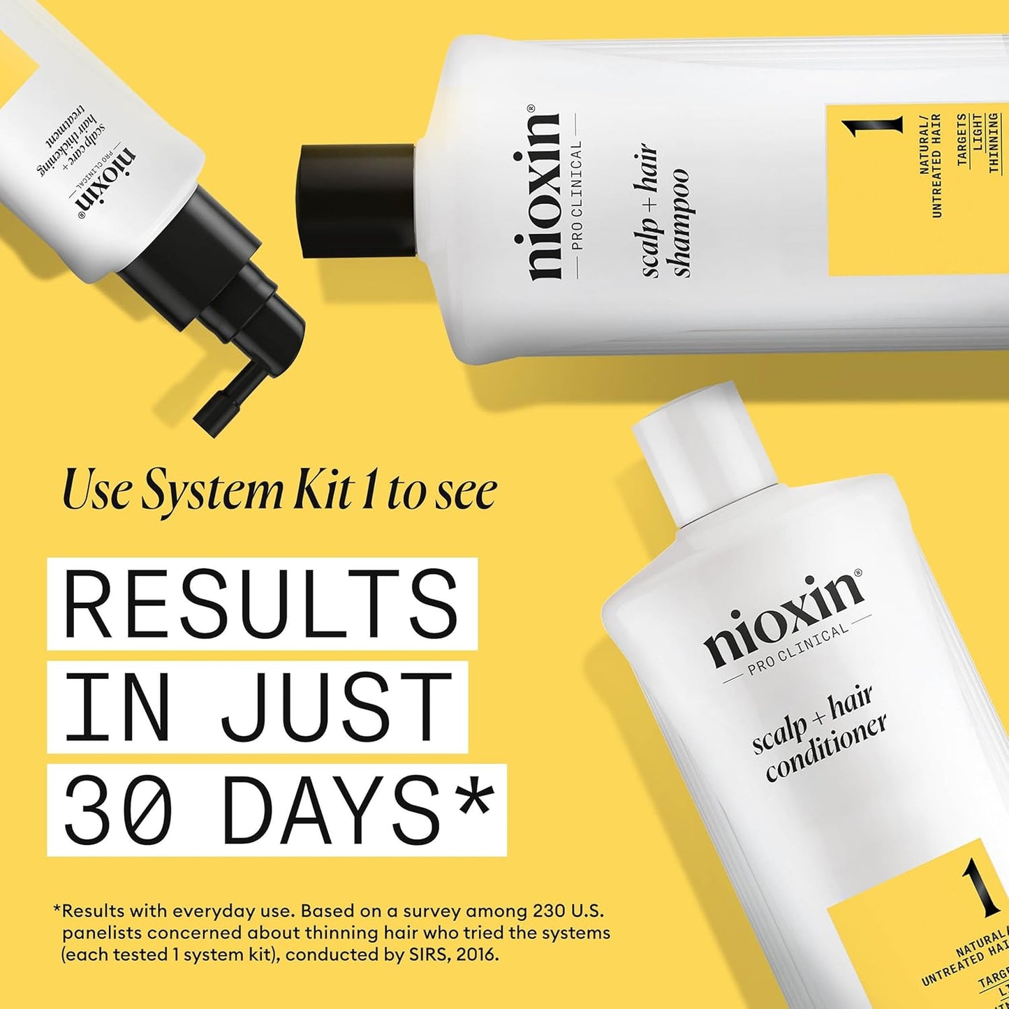 Nioxin Scalp & Hair Thickening Shampoo - Natural Hair Care | Strengthens Against Breakage with Niacinamide & Biotin