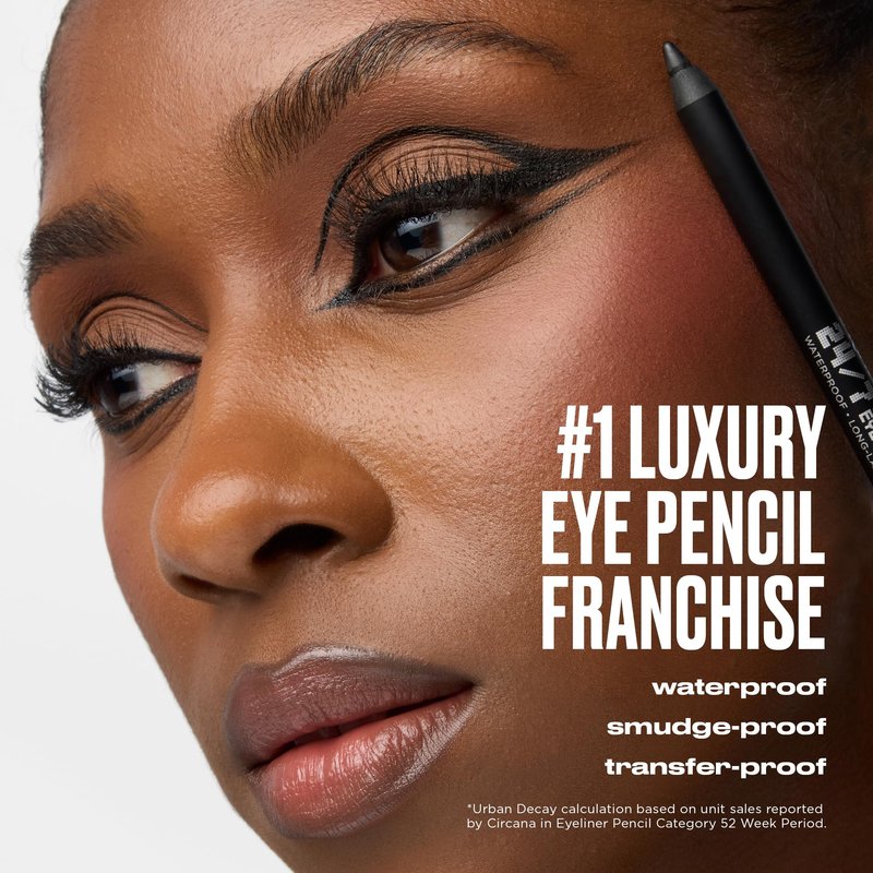 URBAN DECAY 24/7 Glide-On Waterproof Eyeliner Pencil - Smudge-Proof, Long-Lasting, Transfer-Proof, Up to 16HR Wear, Smooth No-Tug Formula, Corrupt (Dark Metallic Red Brown Shimmer) - 0.04 oz