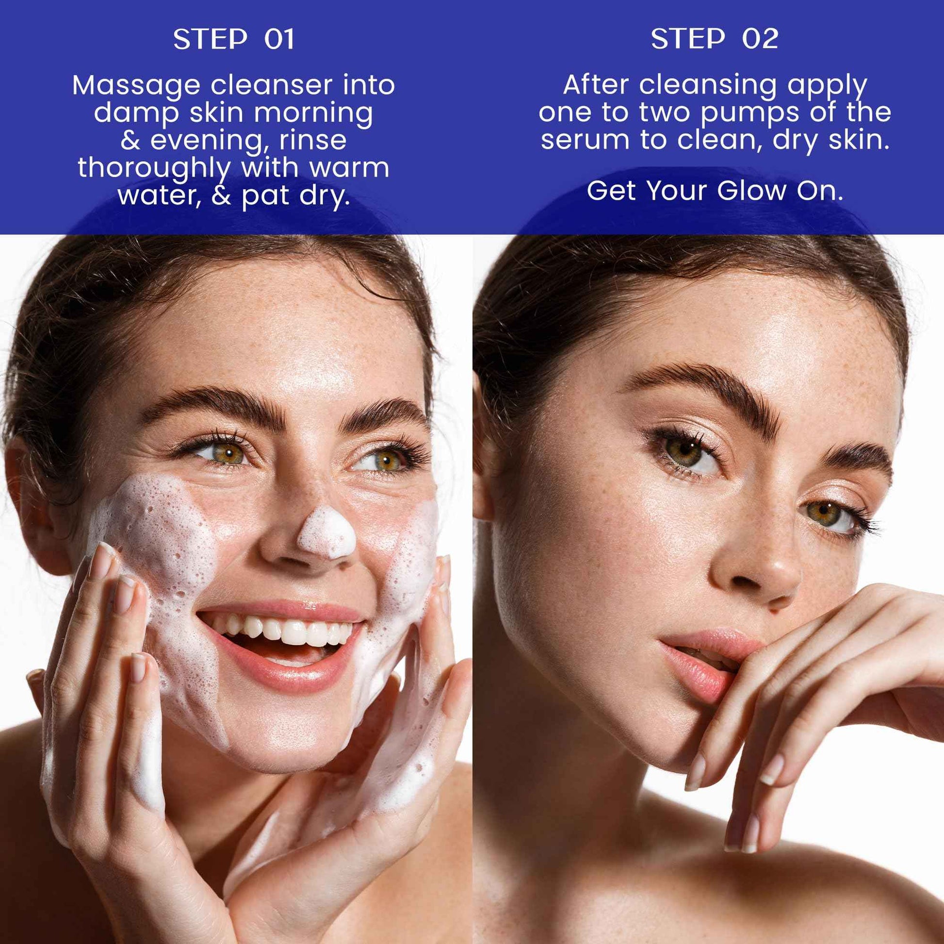 NATUREWELL Hydrating Cleanser & Illuminating Glow Serum Skincare Duo, Nourishes & Moisturizes While Providing A Natural Luminous Finish, For All Skin Types