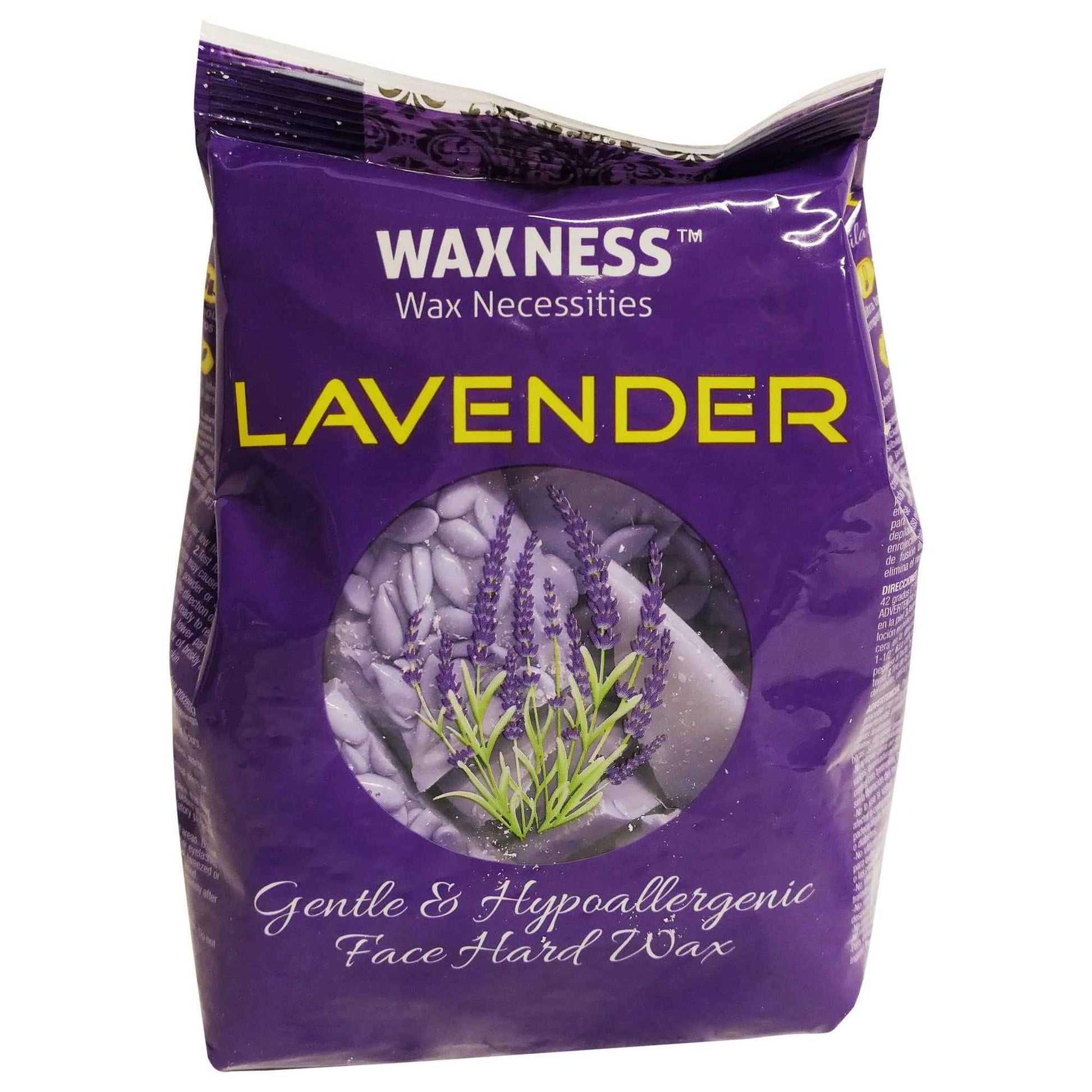 Waxness Premium Luxury Lavender Face Hard Wax Beads 0.8 lb / 400g
