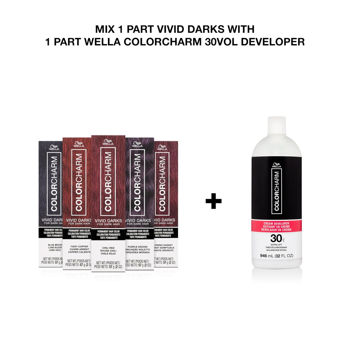 COLORCHARM VIVID DARKS Permanent Cream Color | For Naturally Dark Bases
