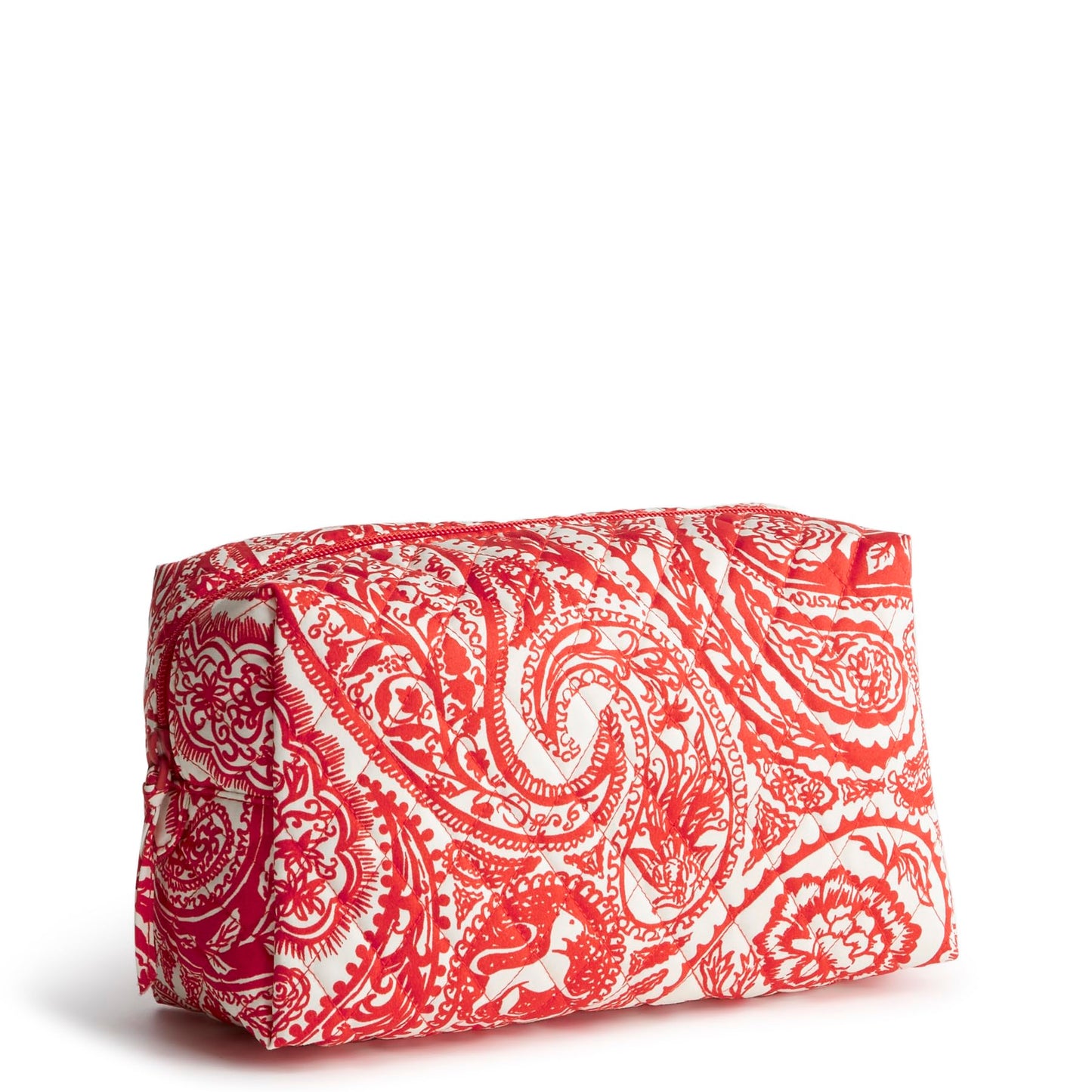 Vera Bradley Women's Premium Cotton Large Cosmetic, Paisley Key, One Size