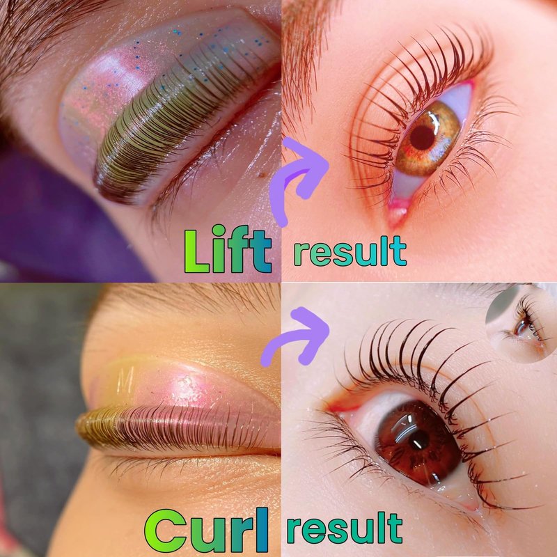 Galaxy Lash Lift Shields - C Curl Natural Curl Lamination Roller Soft Silicone Perm Rod Gel Lash Perming Pad Set for Lift and Tint