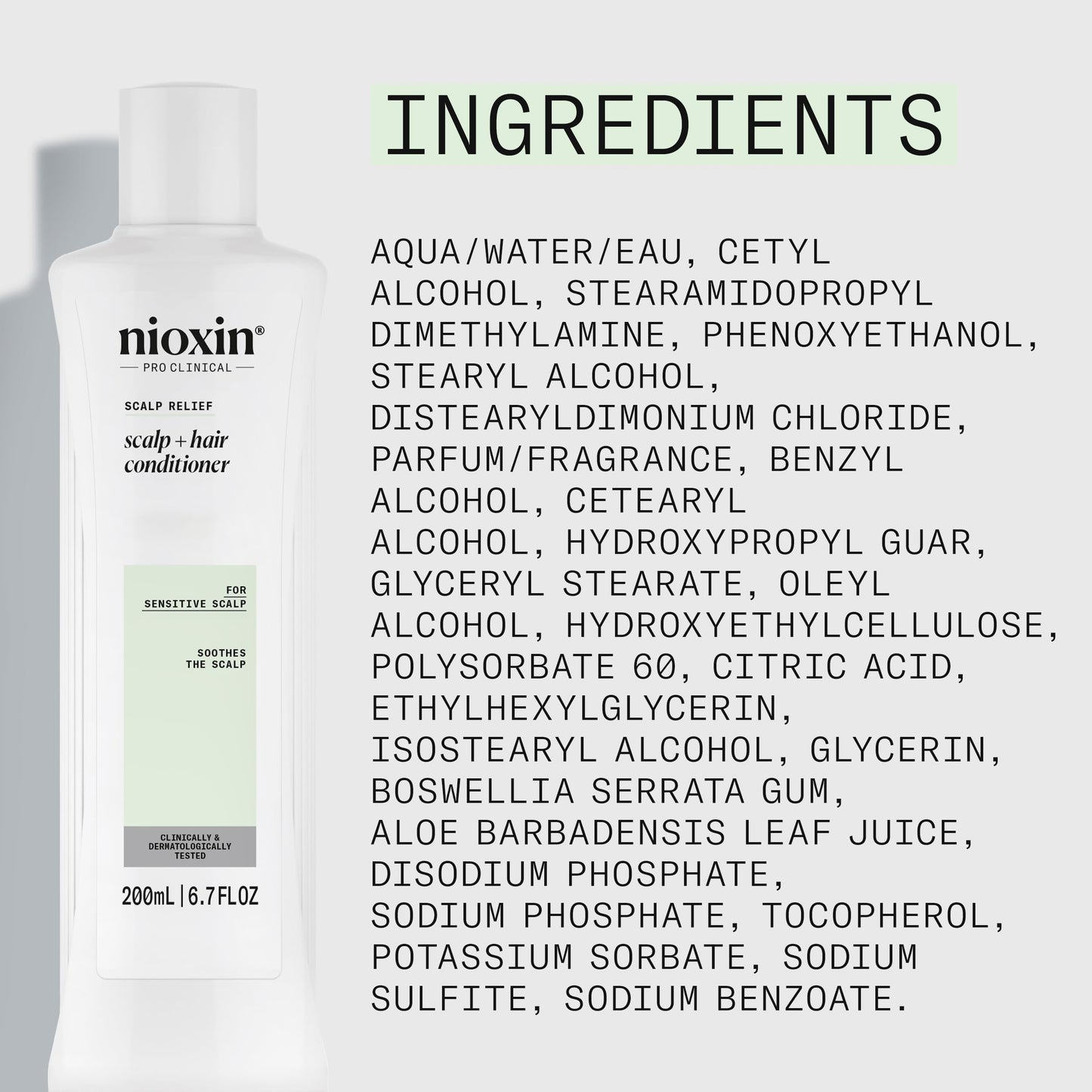 NIOXIN Scalp Relief Hair Conditioner | For Sensitive Scalp | Made with Aloe Vera and Vitamin E | 6.7 Fl oz.
