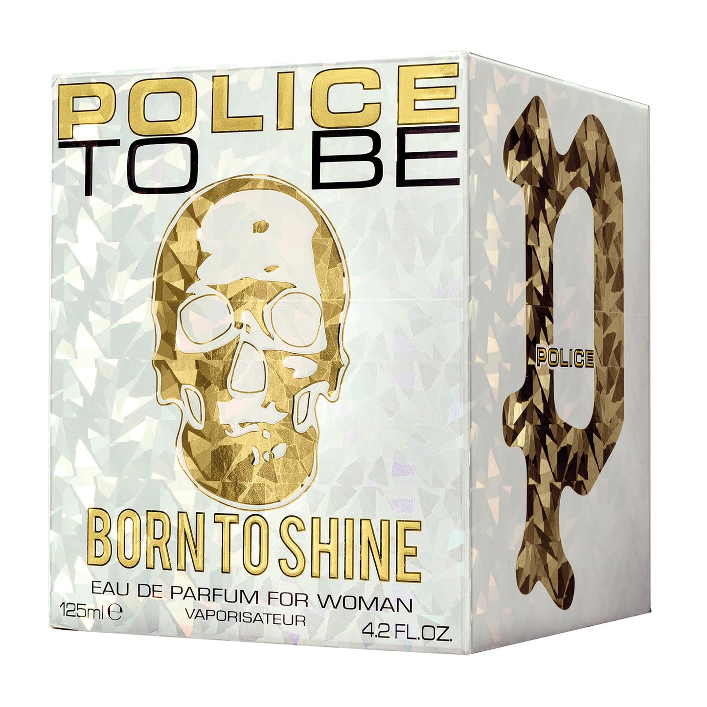 Police To Be Born To Shine - 4.2 oz EDP Spray - Long Lasting Perfume - Intriguing and Magnetic Fragrance - Captivating Amber Vanilla Scent - Jasmine, Bergamot, and Rose Infused