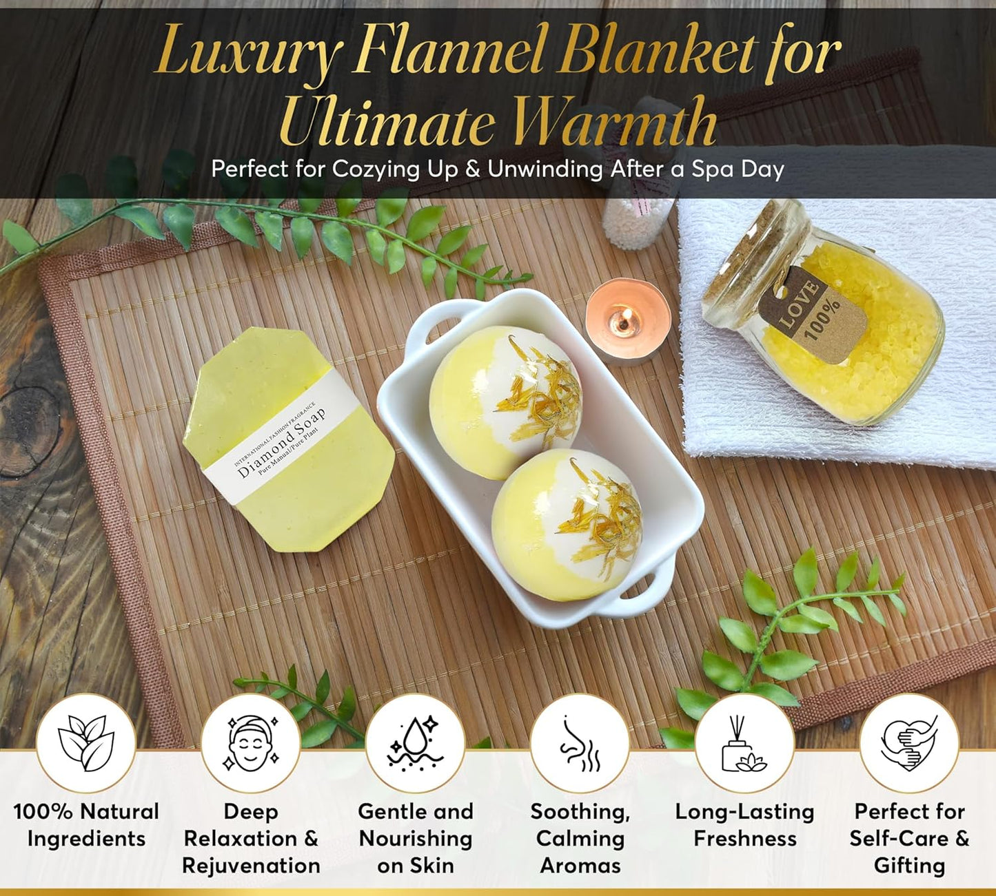 Cozy Socks Gift Basket - Comfort Soup & Self-Care Essentials | Perfect Get Well Soon & Birthday Gift for Women