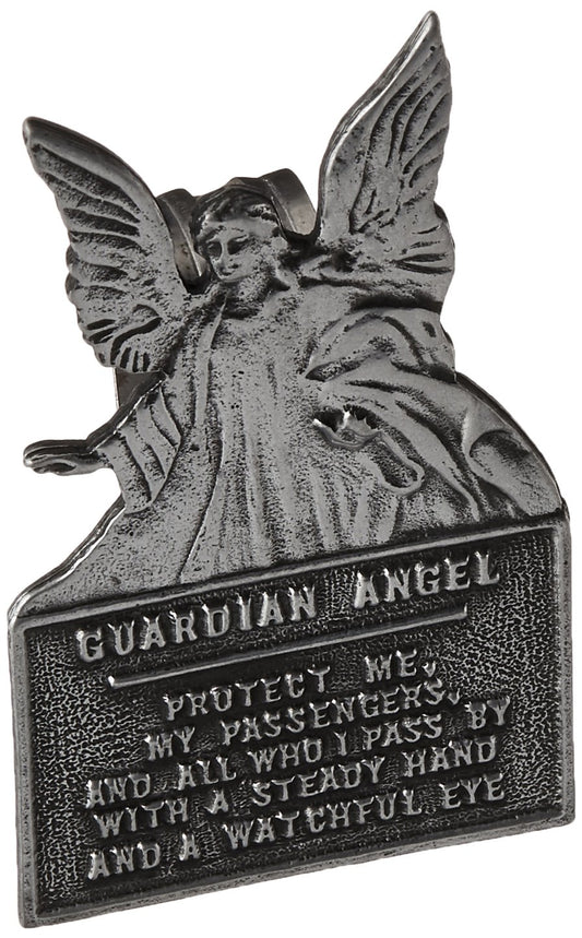 Cathedral Art Silver Guardian Angel Sun Visor Clip - Car and Automotive Accessories, Religious Gifts for Christians or Catholics, Charms for Travel Protection