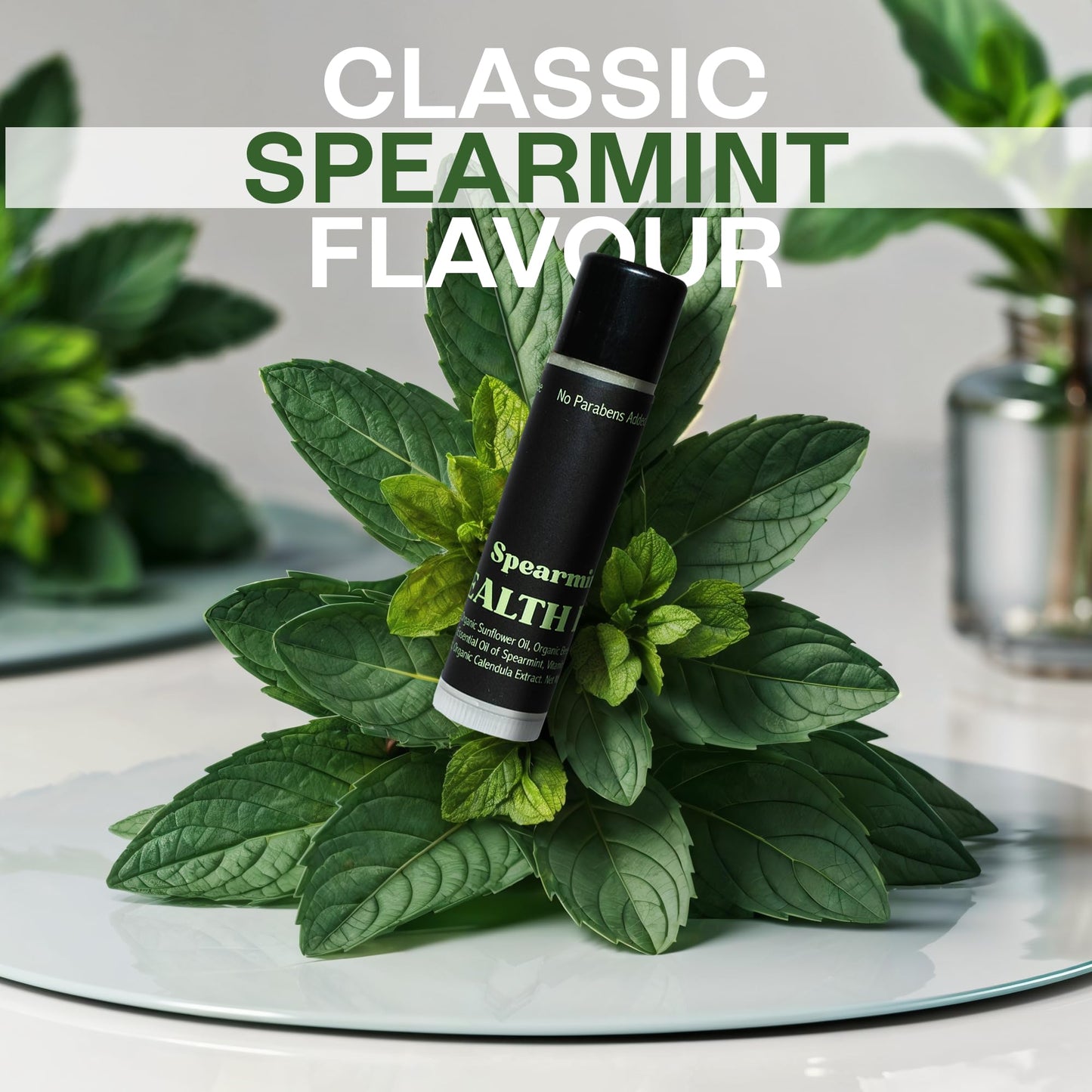 Stealth Balms Men's Organic Mint Lip Balm - SPF 15 Sun Protection - Moisturizing Lip Balm - 3 Pack: Spearmint, Peppermint, Eucalyptus Mint - Gift for Men