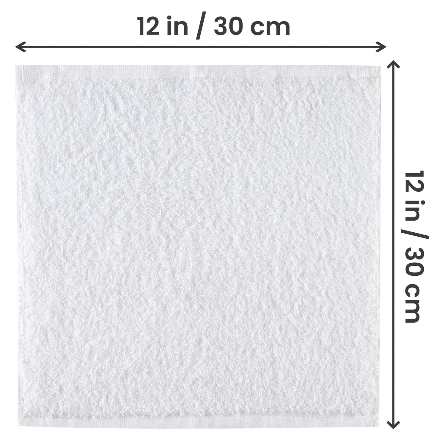 Utopia Towels 24 Pack Cotton Washcloths Set, 100% Ring Spun Cotton, Premium Quality Flannel Face Cloths, Highly Absorbent and Soft Feel Fingertip Towels, White
