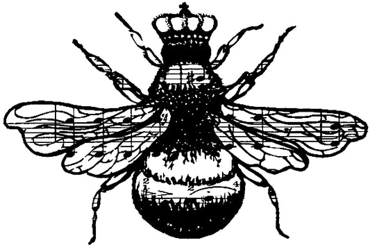 Stampers Anonymous Donna Salazar Cling Stamps 4"X3", Queen Bee