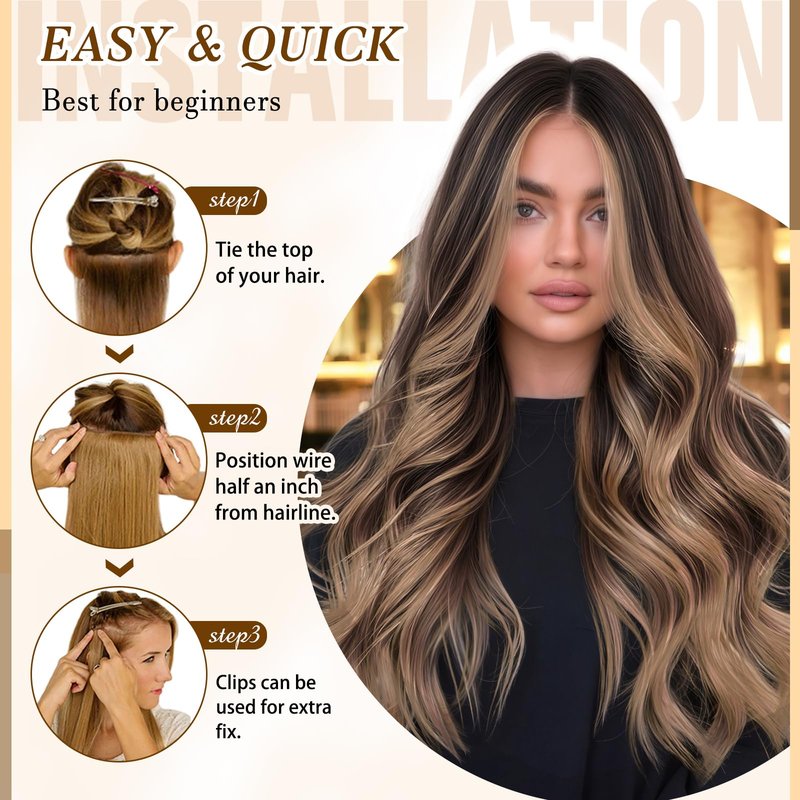 Clip in Hair Extensions Real Human Hair, 14 inch 80g, Balayage Invisible Remy Human hair Clip in Extensions for Women Seamless Straight 8Pcs Double Weft Dark Brown to Chestnut Brown