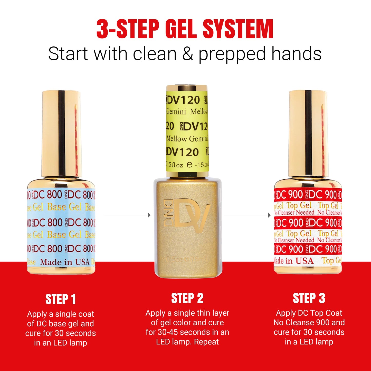 DND Diva Gel Polish Set, Soda Poppin Collection, UV/LED Gel Polish and Air Dry Nail Lacquer, Matching Chip-Free Polish Duo, 134 Bubblegum Bliss, 0.5 Fl Oz