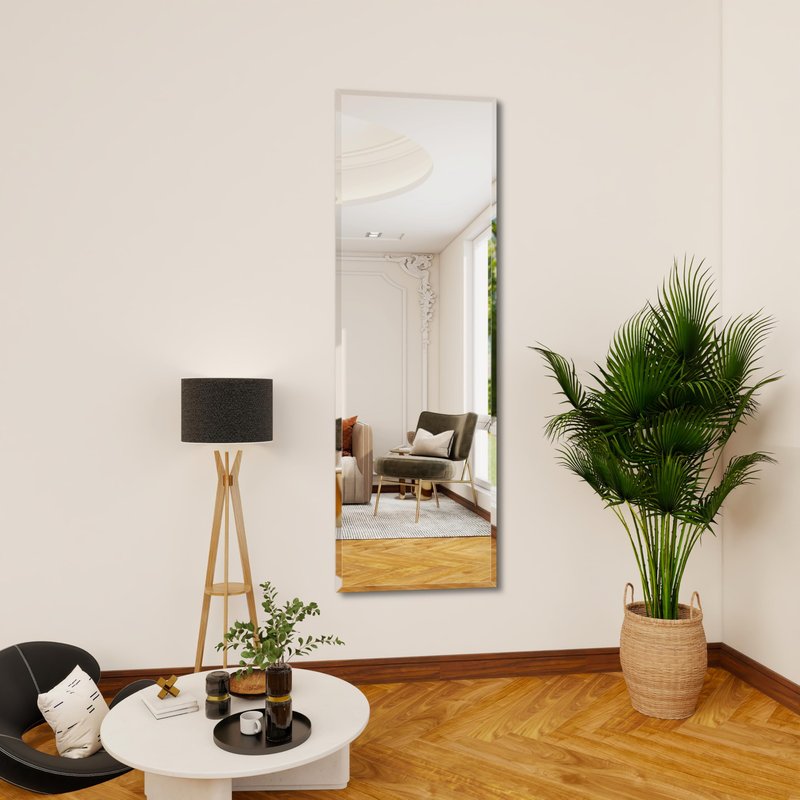 YUNSHANGGE wall Mirror Full Length,65X24 FullL ength Mirrorwallmounted,Bedroom/wall/Bathroom/Makeup Area/Cloakroom (65 * 24 Inch)