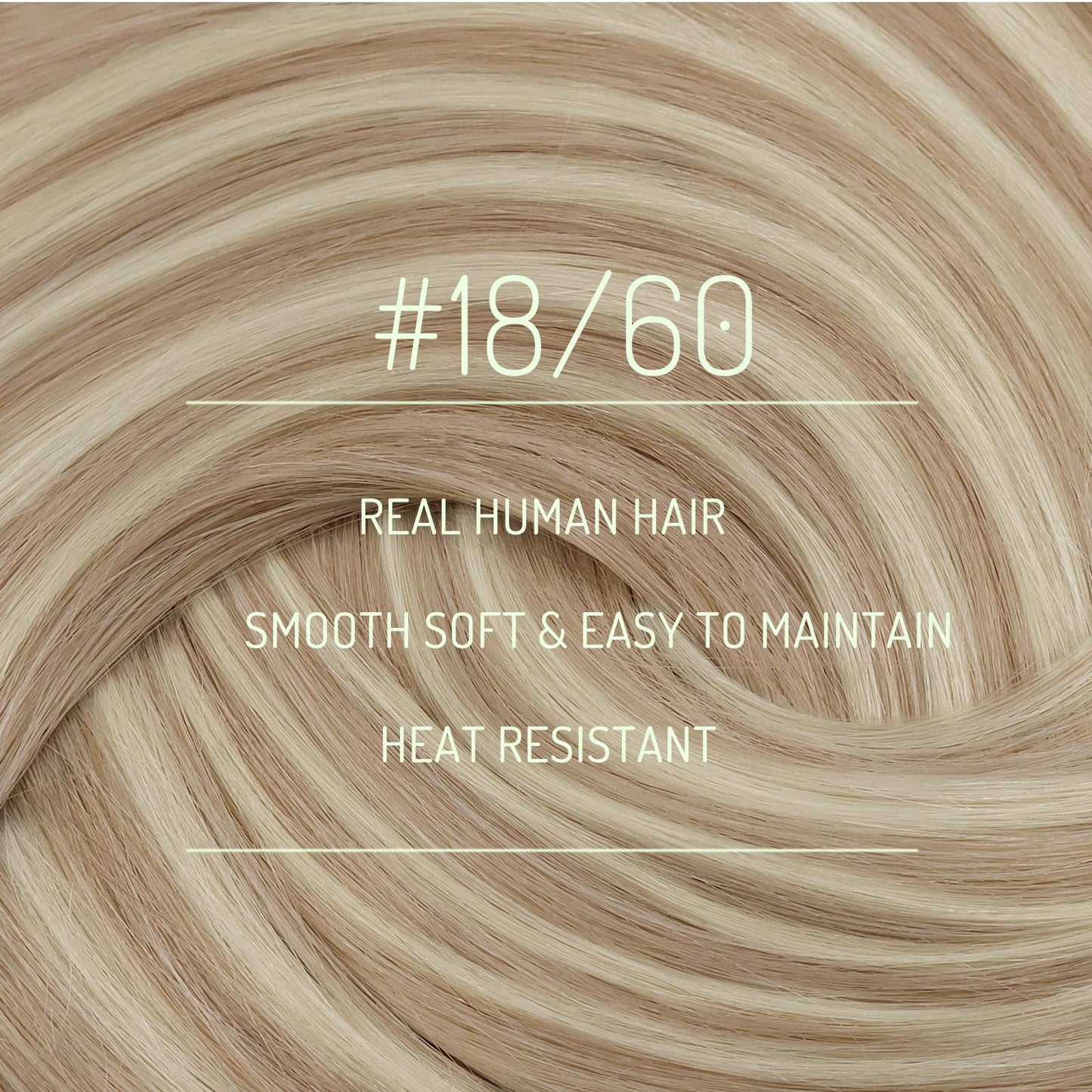 RUNATURE Blonde Clip in Hair Extensions Human Hair, Real Hair Extensions Clip in Human Hair, Remy Thick Hair for Women, Double Weft, 12 Inch 80g 7pcs #18P60 Ash Blonde HIghlight