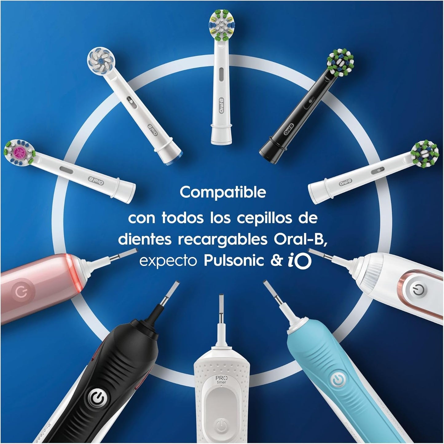 Oral-B Precision Clean Brush Heads - CleanMaximiser Bristles | Pack of 8