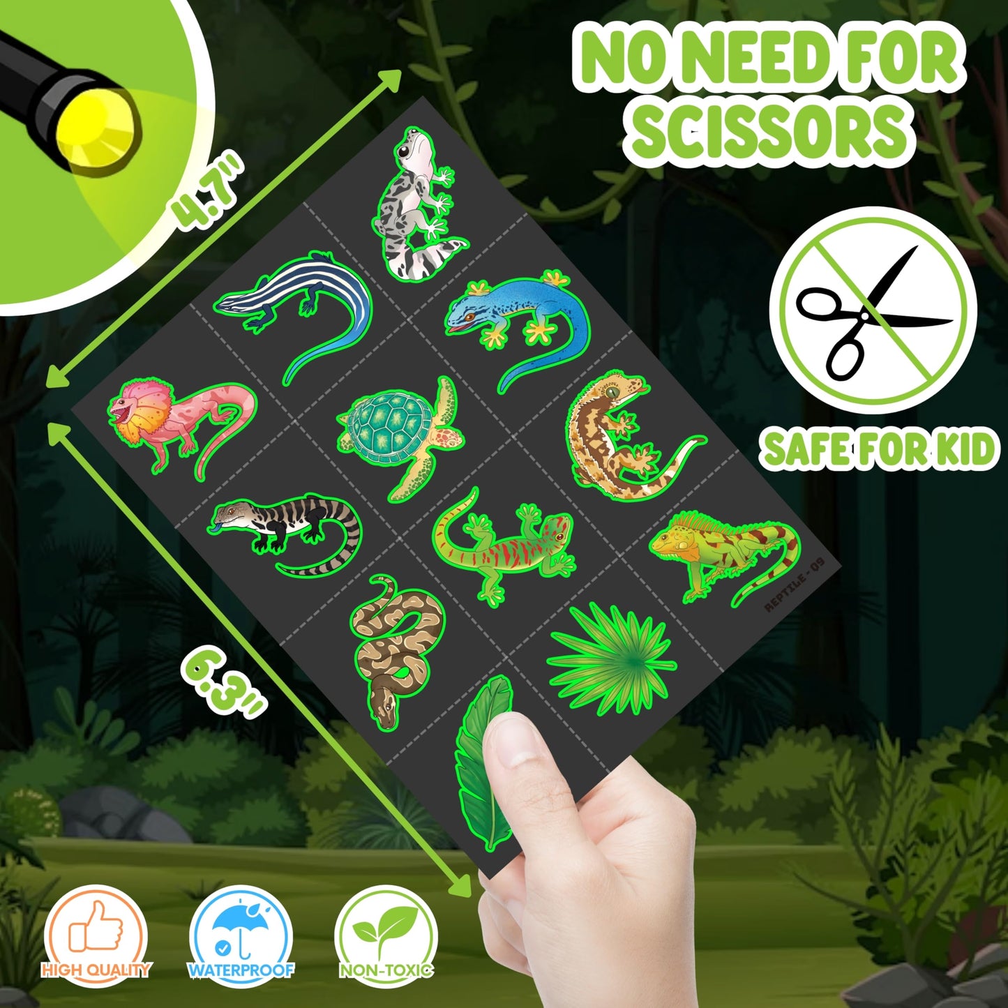 72 PCS Reptile Party Favors for Boys and Girls
