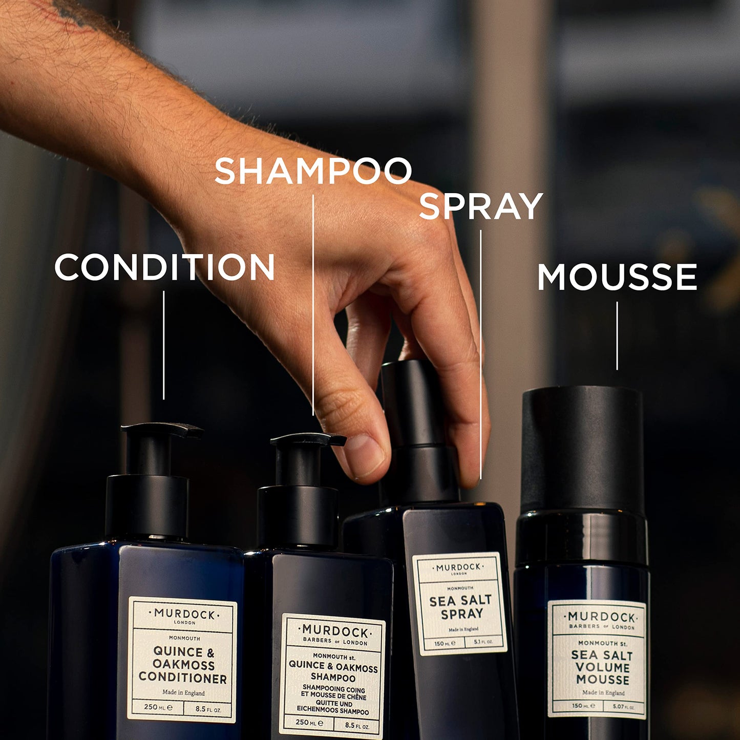 Murdock London Quince & Oakmoss Conditioner | Strengthens & Repairs Hair from Within | All Hair Types | Made in England | 8.5 oz