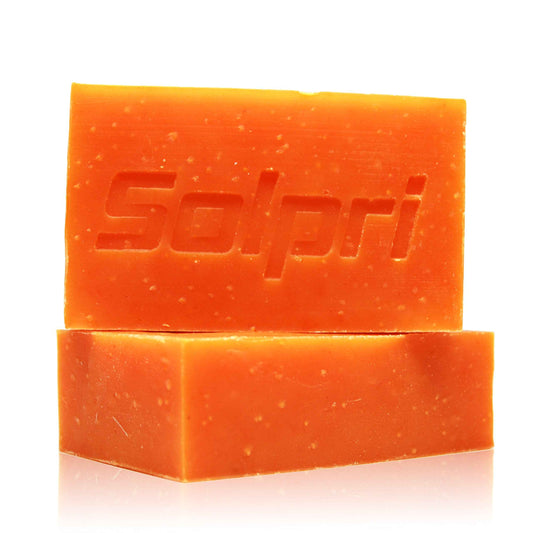 Solpri Shield Athletic Tea Tree Soap Bar with Lemongrass Eucalyptus Oil 4 oz (2 Pack) Protects Skin from Jock Itch, Athlete's Foot, Ringworm for Humans MADE IN USA