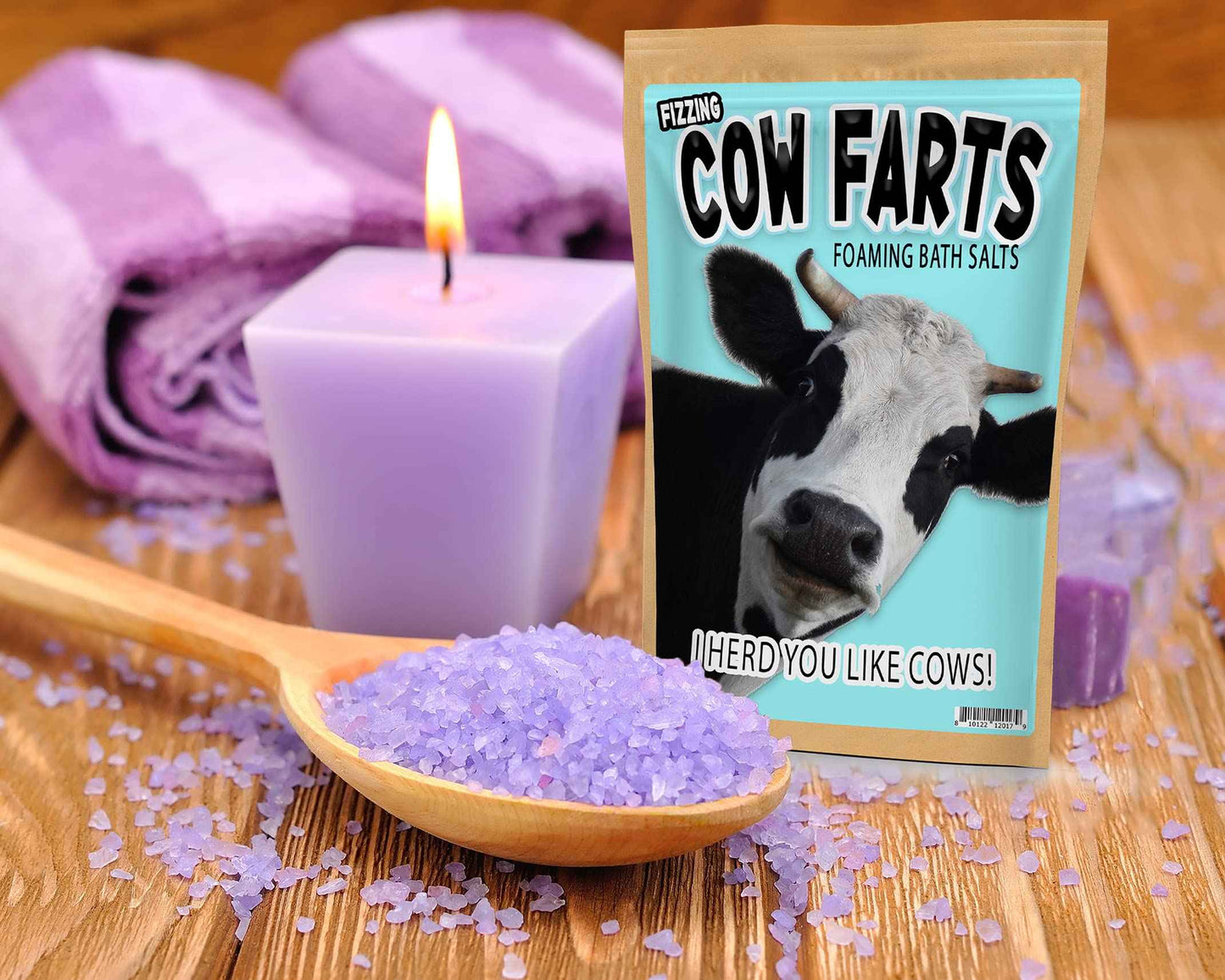 Cow Farts Fizzing Bath Soak - Cow Gifts for Women - Cow Things - Foaming Bath Salt - Cow Gift for Cow Lovers Women - Funny Cow Stuff - Cow Gift Ideas