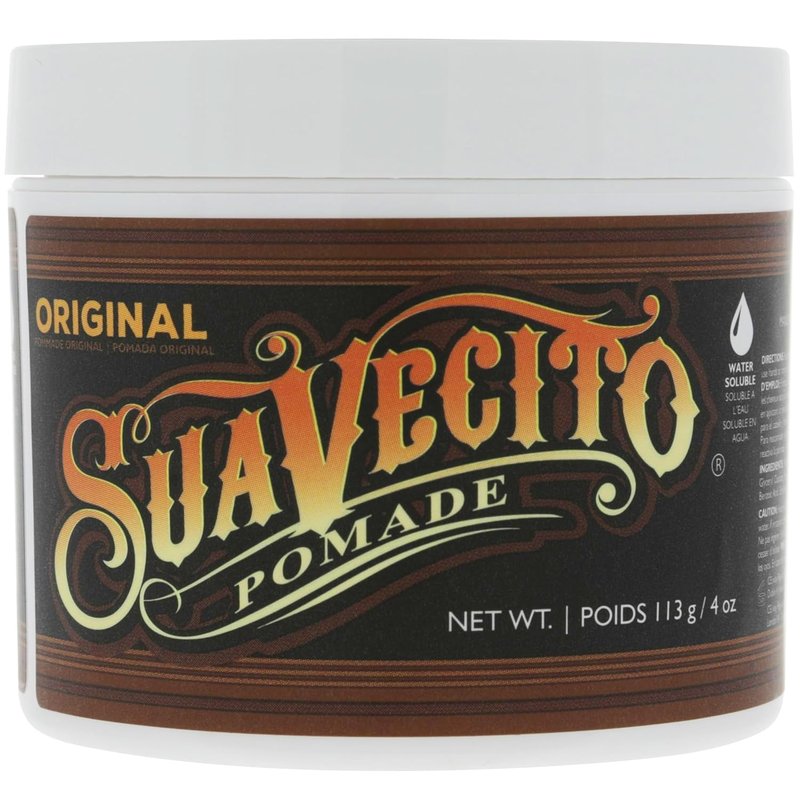Suavecito Pomade Original Hold - Medium Shine Water-Based Hair Gel | 4 oz, Flake-Free, Easy Wash Out