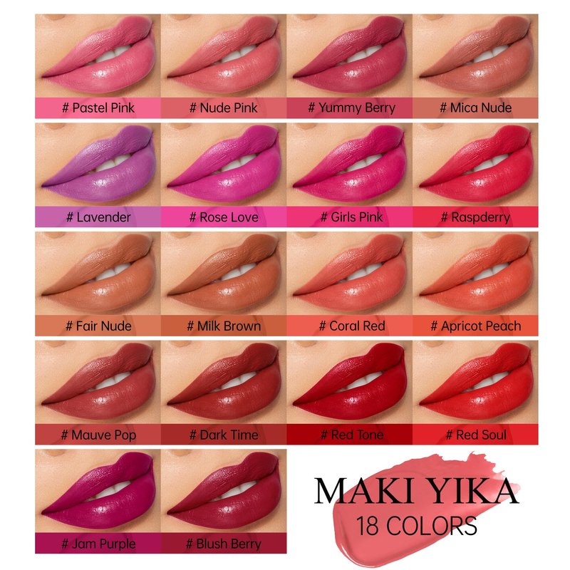 MAKI YIKA Moisture Red Lipstick for Women Hydrate Tinted Lip Balm for Mother's Day Dry Cracked Lips Sheer Lipstick Lip Tinted Glossy Finish,MA066 Raspberry