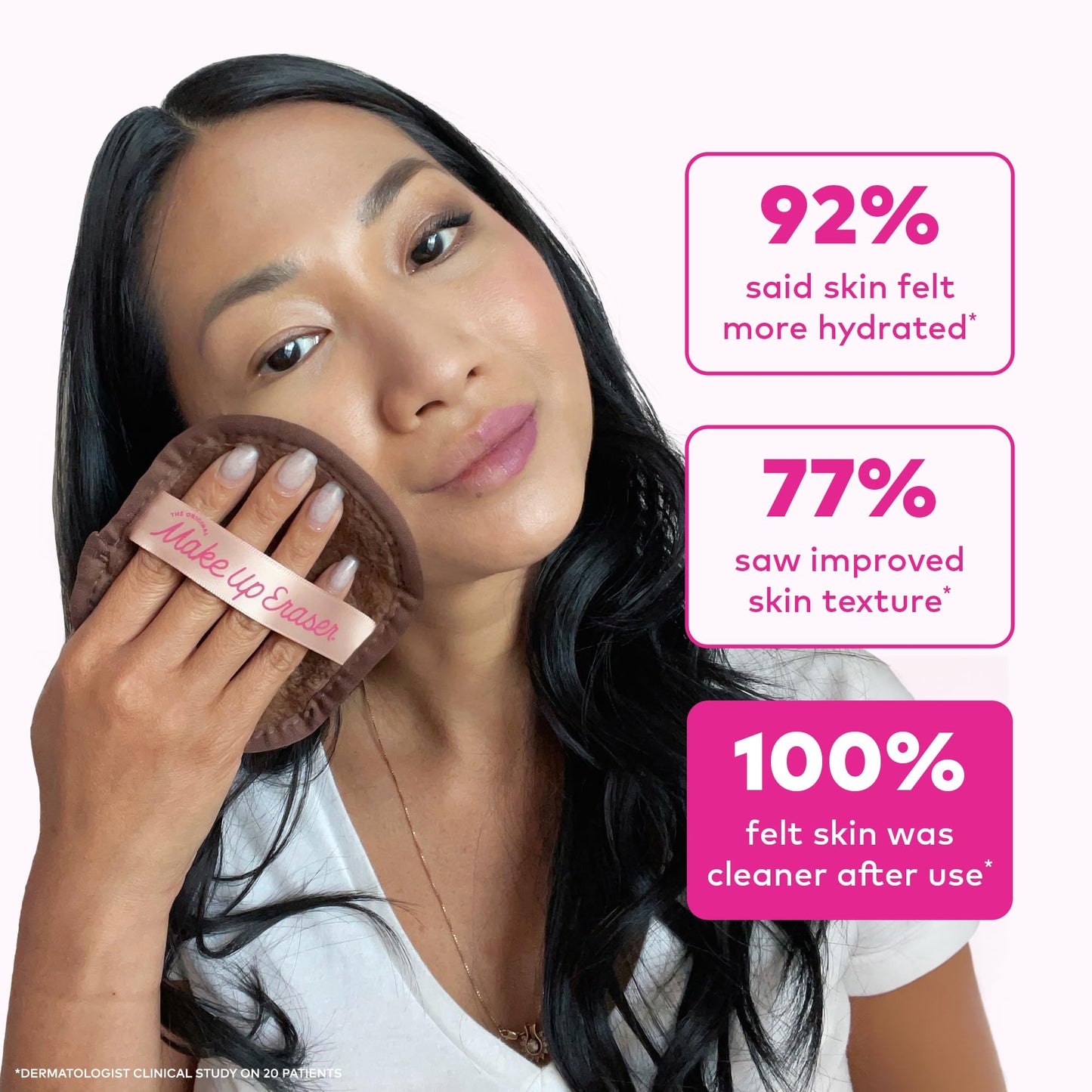 The Original MakeUp Eraser 7-Day Set, Erase All Makeup With Just Water, Including Waterproof Mascara, Eyeliner, Foundation, Lipstick, Sunscreen, and More! Neutrals, 7ct.