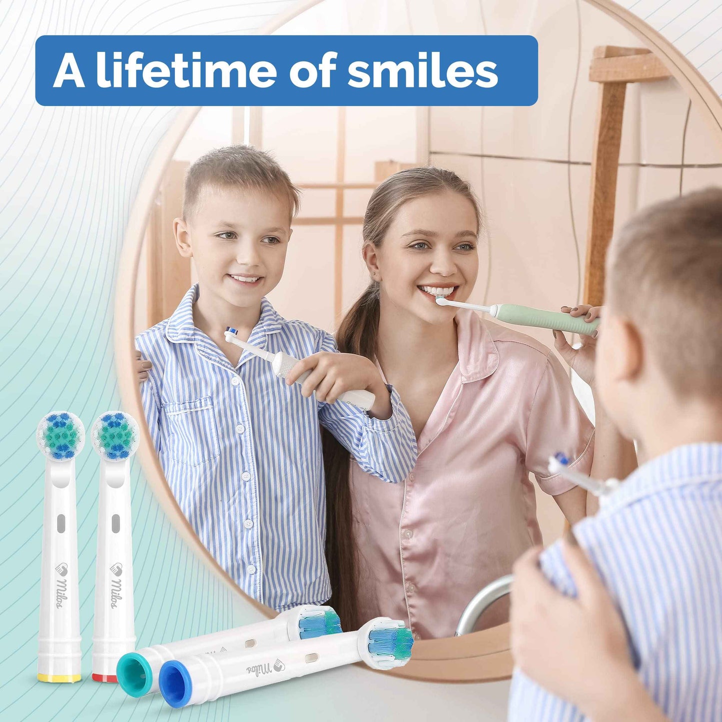 Replacement Toothbrush Heads Compatible with Oral B Braun - 16 Pack Milos Professional Electric Toothbrush Heads Deep Clean Brush Heads Compatible with Oral-B 7000/Pro 1000/9600/ 5000/3000/8000