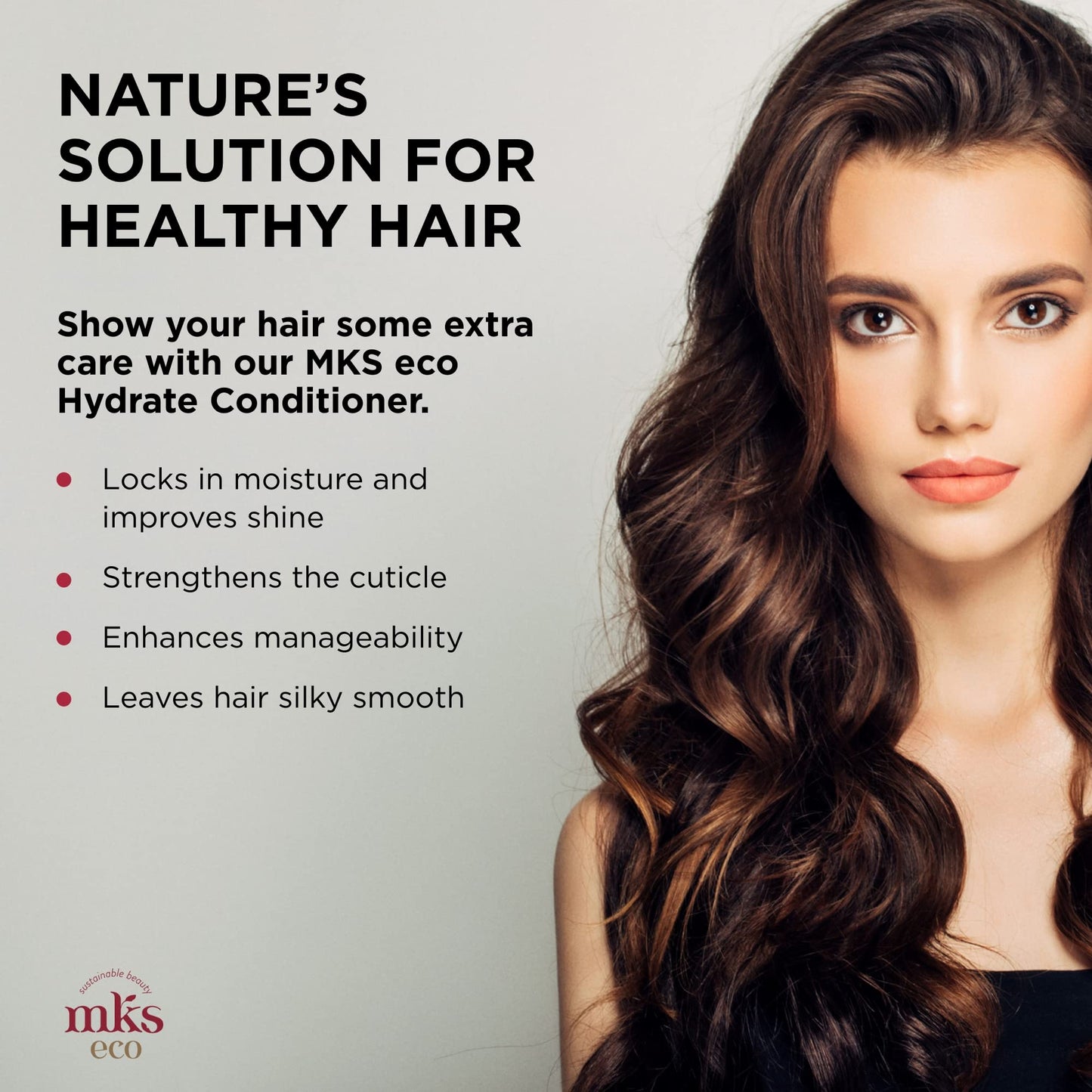 MKS eco Hydrate Conditioner, Original Scent - 25 fl oz - Nourish & Moisturize Hair, Protect Against Breakage - Moroccan Argan Oil, Hemp Seed Oil - Vegan, Cruelty Free