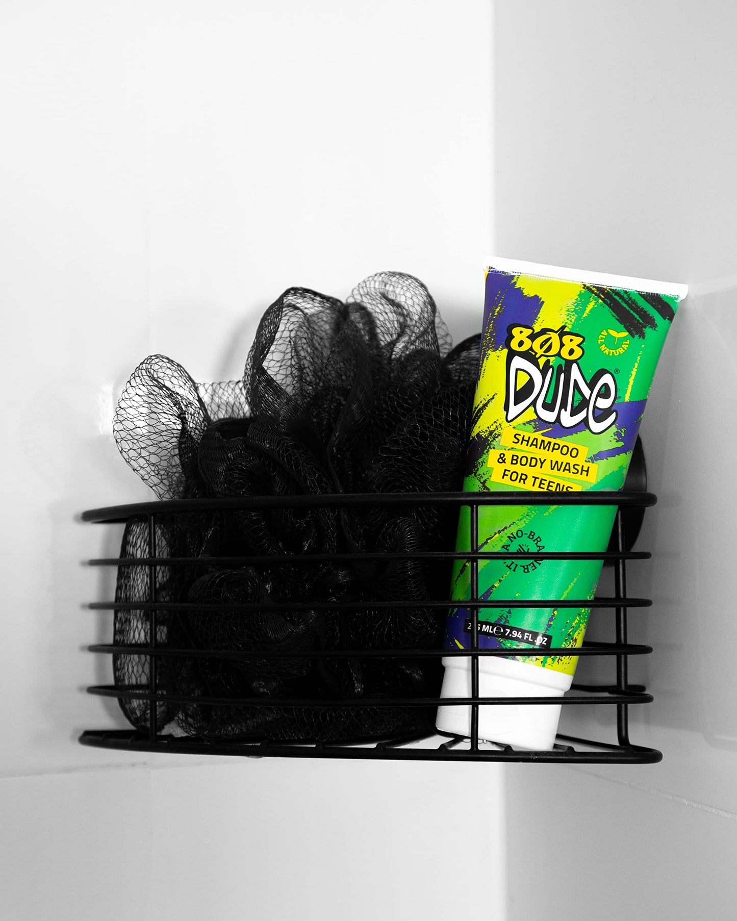 808 Dude Shampoo and Body Wash for Teens, Boys, and Men | Pure Natural & Organic Ingredients | Clear Body Odor and Skin Breakouts with Essential Oils, 8 fl oz.