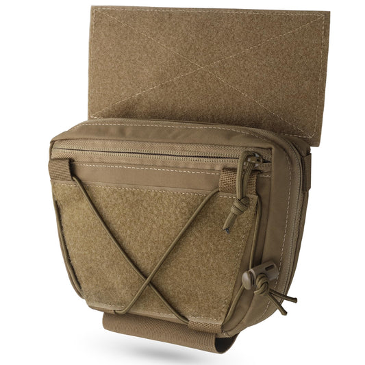 WYNEX Tactical Plate Carrier Drop Pouch Dangler Pouch for Molle Carrier Vest Chest Rig Accessories with Hook Loop Panel
