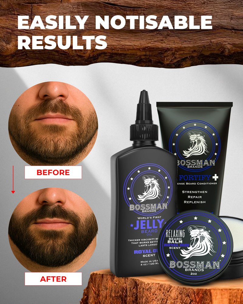 Bossman Relaxing Beard Balm - Tamer, Thickener, Relaxer and Softener Cream and Beard Care Product - Made in USA (Vetiver X Scent)