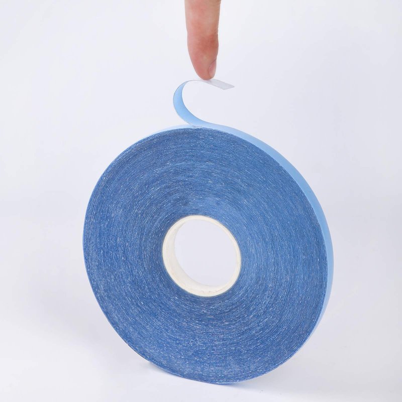 REOU Hair System Tape Roll for Hair Extension Double-Sided Replacement Tape Waterproof Strong Hold 36 Yards Blue …