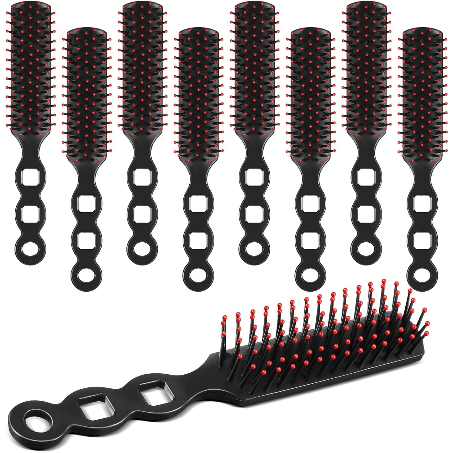 Disposable Hair Brushes - 60 Pcs Anti-Static Bristles for Shelters & Charities | 7.5 x 1.4 Inch