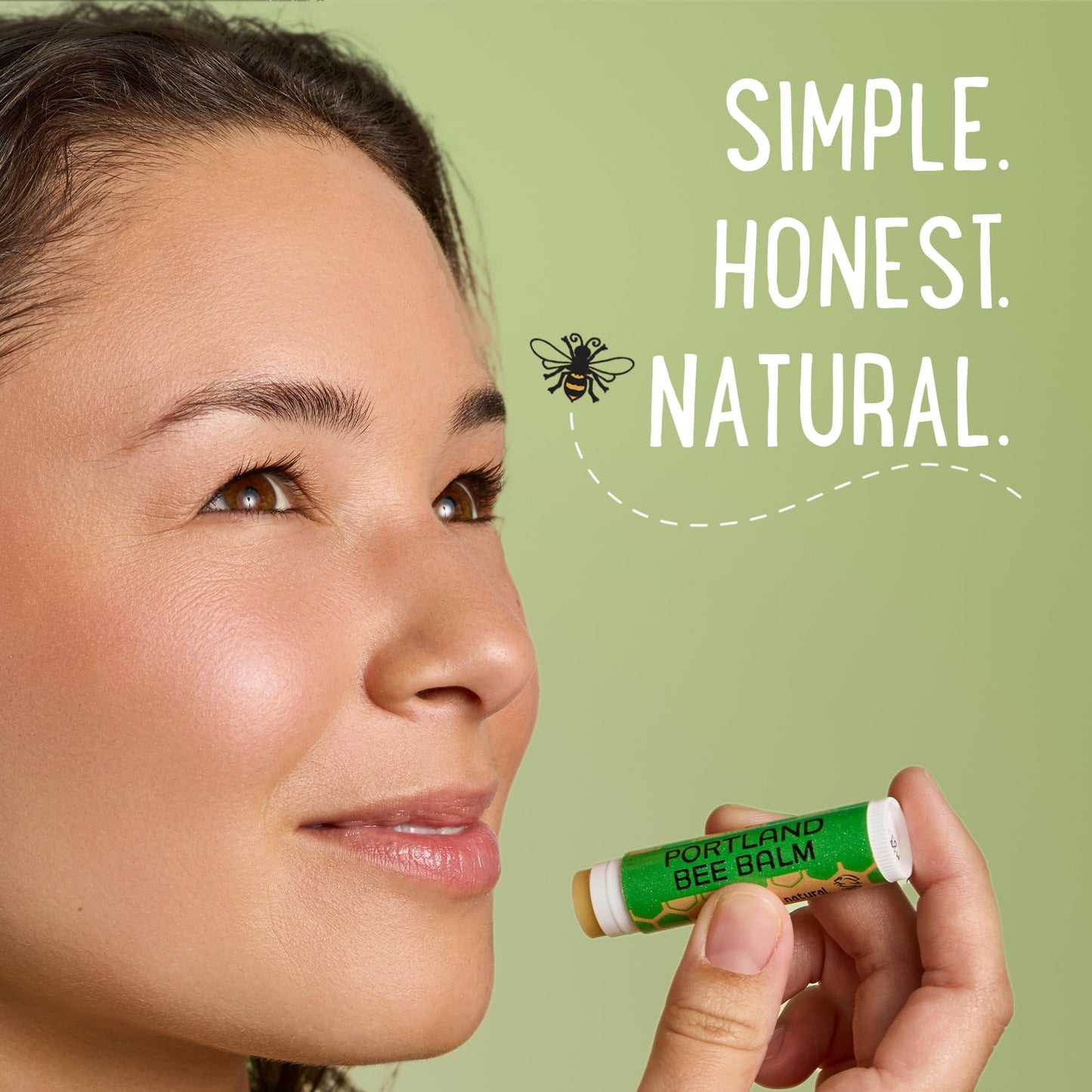 Portland Bee Balm All Natural Handmade Beeswax Lip Balm with Organic Coconut and Olive Oil (Oregon Mint) - 9 Count | Natural Lip Balm, Cruelty Free, Plastic Neutral, | Organic Lip Balm